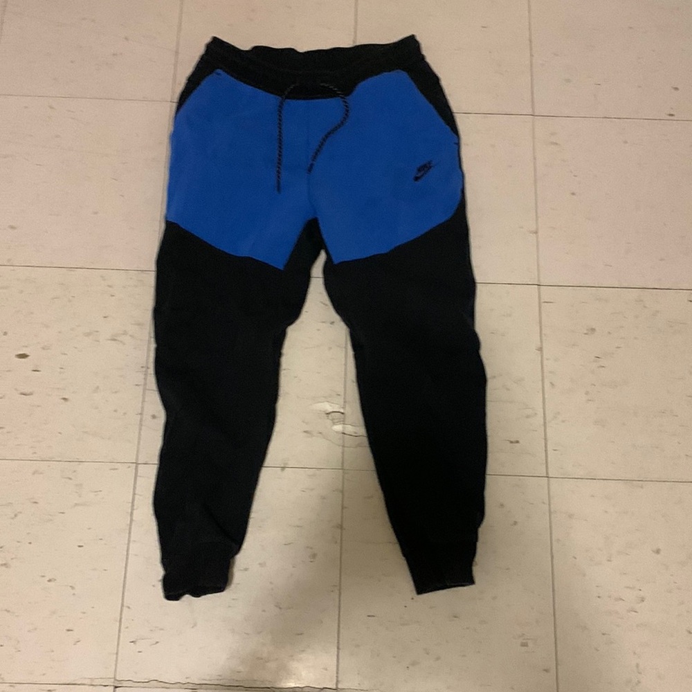 Nike tech pants Black and blue| Medium| Men
